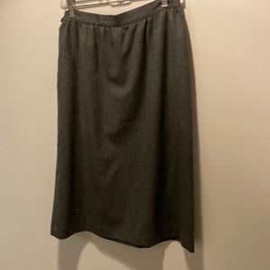 Slate Grey Wool Skirt
